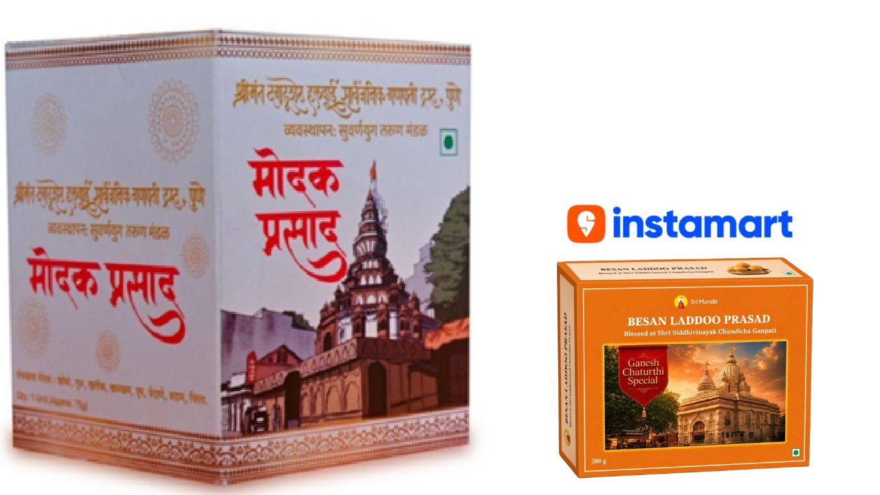 Prasad Home Delivery : लांब रांगेत उभं राहणं विसरा; घरबसल्या मिळवा  Dagdusheth, Siddhivinayakचा प्रसाद! ‘या’ ॲपवरून ऑर्डर करा