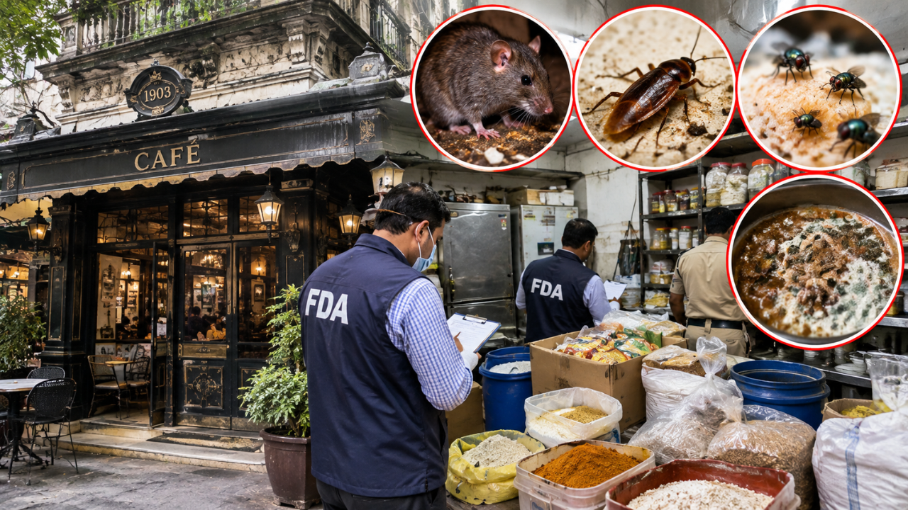 ईईई… उंदीर, झुरळं, माश्या; 122 वर्षे जुन्या ऐतिहासिक कॅफेवर FDA ची धाड; कोट्यवधी रुपयांचा भेसळयुक्त साठा जप्त