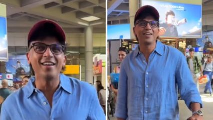 Abhijeet Sawant: २१ वर्षांनंतरही ‘मोहब्बतें लुटाऊँगा’ची क्रेझ कायम; पॅपाराझींच्या आग्रहाखातर अभिजीतने विमानतळावर गायल्या दोन ओळी