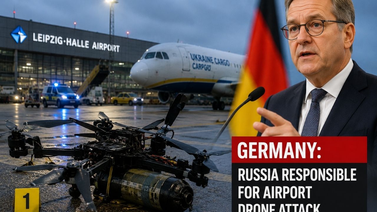 Germany-Russia Tension : विमानतळावरील ड्रोन हल्ल्यासाठी रशिया जबाबदार; जर्मनीचा थेट आरोप