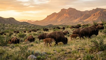 Mexico: वाळवंटात हिरवा चमत्कार; 160 वर्षांनंतर बायसनच्या पुनरागमनाने पुन्हा बहरली मेक्सिकोची परिसंस्था