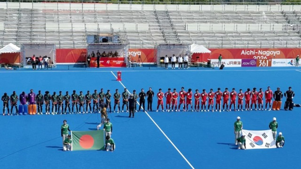 Asian games 2026: खेळाडू थक्क! दक्षिण कोरियाच्या सामन्यादरम्यान वाजवण्यात आले उत्तर कोरियाचे राष्ट्रगीत;  VIDEO VIRAL