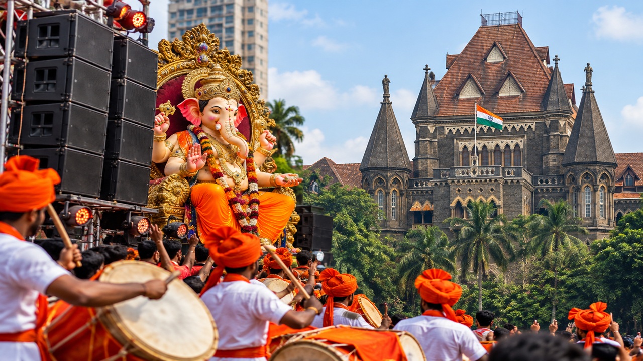 Ganeshotsav 2026: अरे देवा! गणेशोत्सवातील DJ, लाऊडस्पीकर अन् ढोल-ताशांचा आवाज हायकोर्टात; नियमांच्या काटेकोर अंमलबजावणीची मागणी