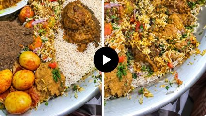 Bangladesh Street Food Viral Video: झालमुरीमध्ये चक्क लेग पीस! बांगलादेशातील व्हिडिओ पाहून नेटकरी थक्क