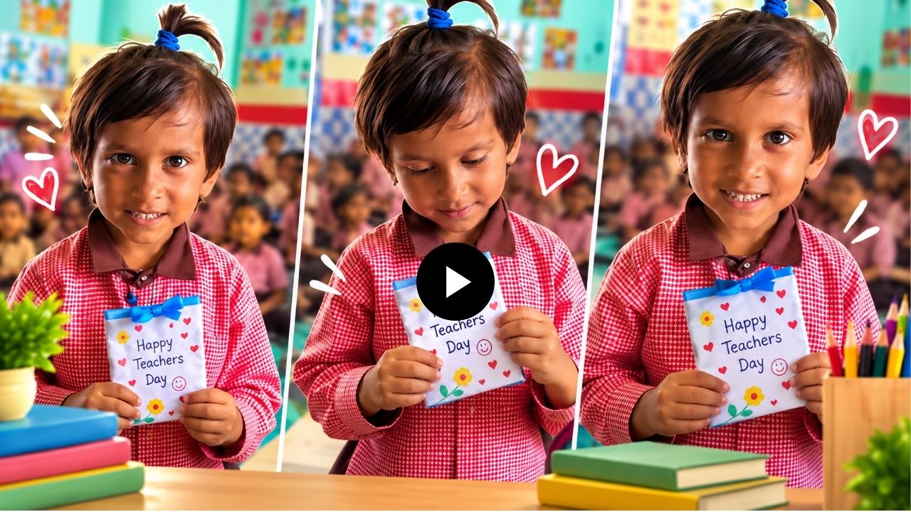 Teachers Day Viral Video: ‘हॅप्पी चीटर डे’ म्हणत चिमुकलीने शिक्षिकेला दिलं ‘हे’ गिफ्ट! गिफ्ट पाहून VIDEO बघणारेही चक्रावले