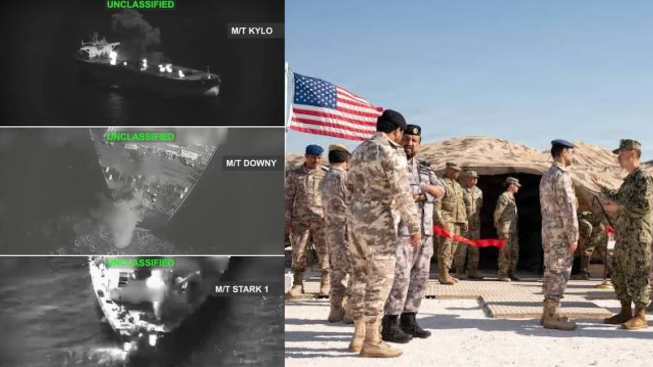 US Iran War: इराणची मुजोरी मोडली! अमेरिकेने डागली क्षेपणास्त्रे; 3 इराणी तेलवाहू जहाजे समुद्रात भस्मसात, ओमानच्या आखातात थरार