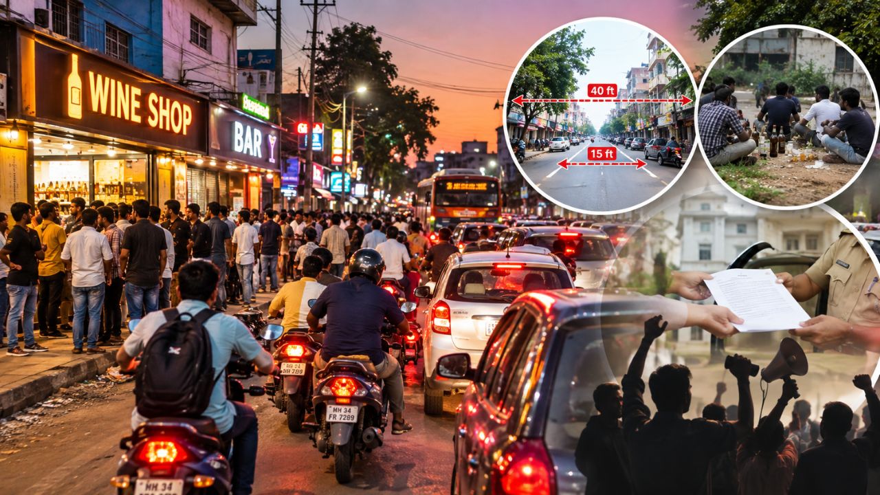 Chandrapur News: ४० फुटांचा रस्ता सायंकाळी १५ फुटांवर; बंगाली कॅम्प चौकातील अतिक्रमणामुळे वाहतूक कोंडी, अतिक्रमणावर कारवाईची मागणी