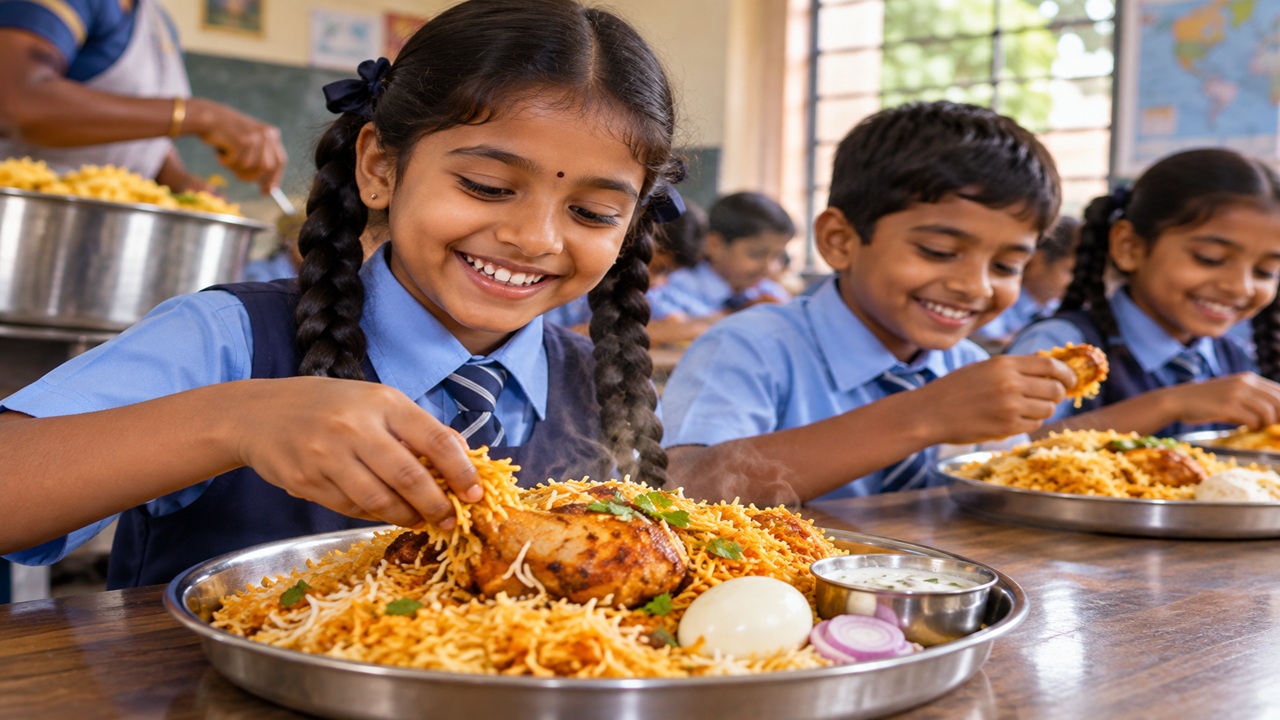 Chicken Biryani in Schools: सरकारी शाळांतील विद्यार्थ्यांना मिळणार चिकन बिर्याणी? मुख्यमंत्री नवीन योजनेच्या तयारीत