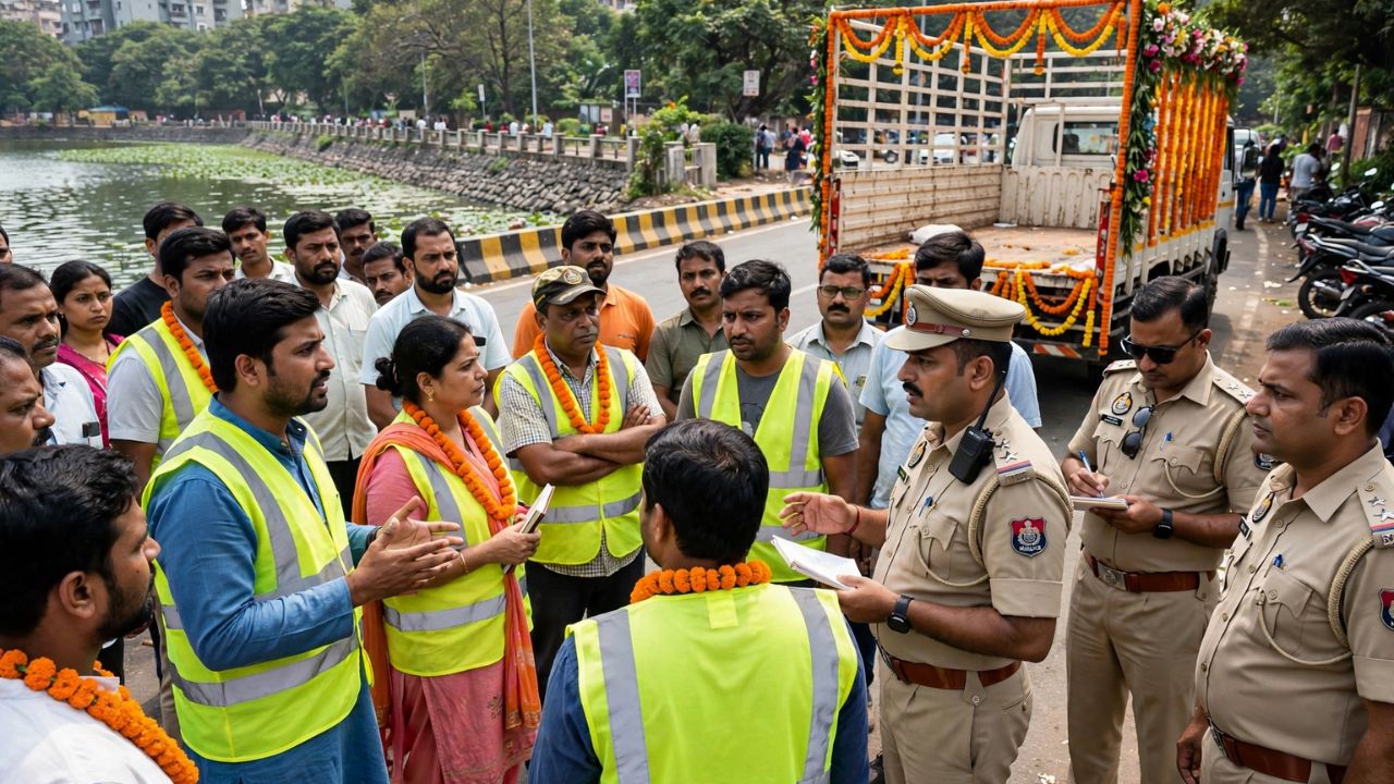 Mumbai Ganesh Murti Collapse : गणेशोत्सवाला पुन्हा एकदा गालबोट! कुर्ल्यात स्पीड ब्रेकरवर तोल गेला अन् गणेशमूर्ती रस्त्यावर कोसळली
