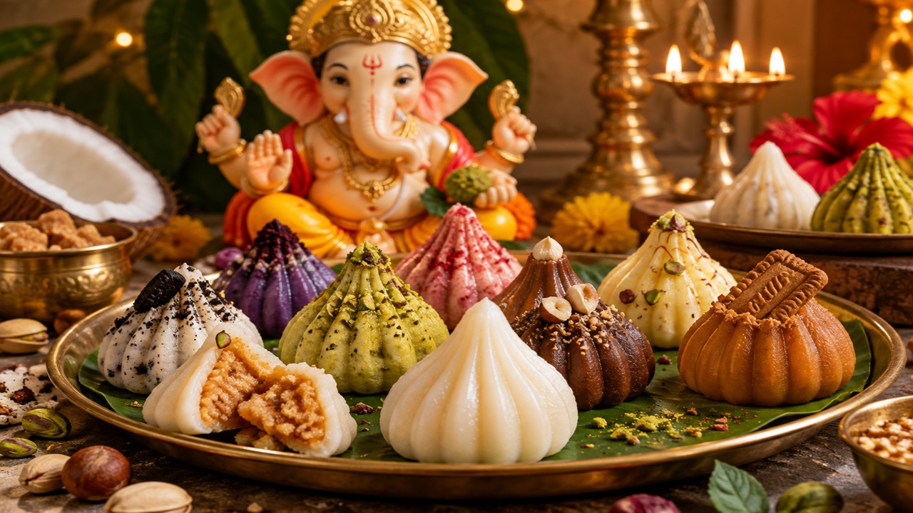 Ganeshotsav 2026: बाप्पाचा मोदक झाला ‘गॉरमेट’! बिस्कॉफ, कुनाफा ते हॅझलनट; यंदा तुमच्या मोदकात काय आहे?