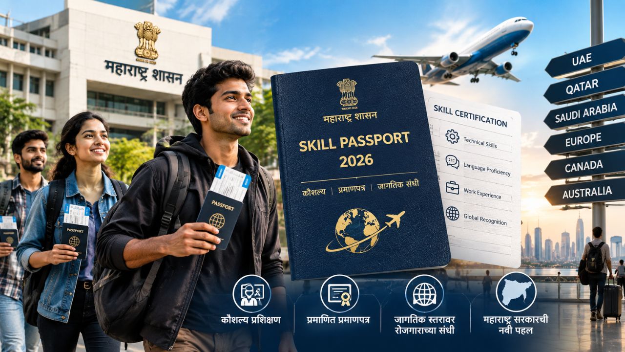 Jobs for Youth : तरुणांना परदेशात नोकरीची संधी! राज्य सरकारचे नवे धोरण २०२६ – स्किल पासपोर्ट मिळणार