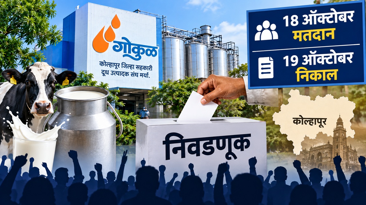 Gokul Milk Union Election 2026: कोणाची सत्ता येणार? ‘गोकुळ’च्या 25 जागांसाठी निवडणूक; 18 ऑक्टोबरला मतदान, तर 19 ऑक्टोबरला निकाल