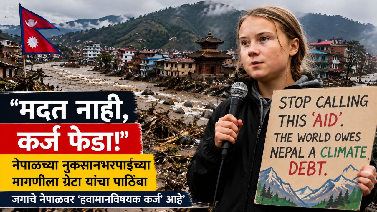 Nepal Climate Crisis : ‘मदत नाही, कर्ज फेडा’; नेपाळच्या नुकसानभरपाईच्या मागणीला ग्रेटा थनबर्ग यांचा पाठिंबा