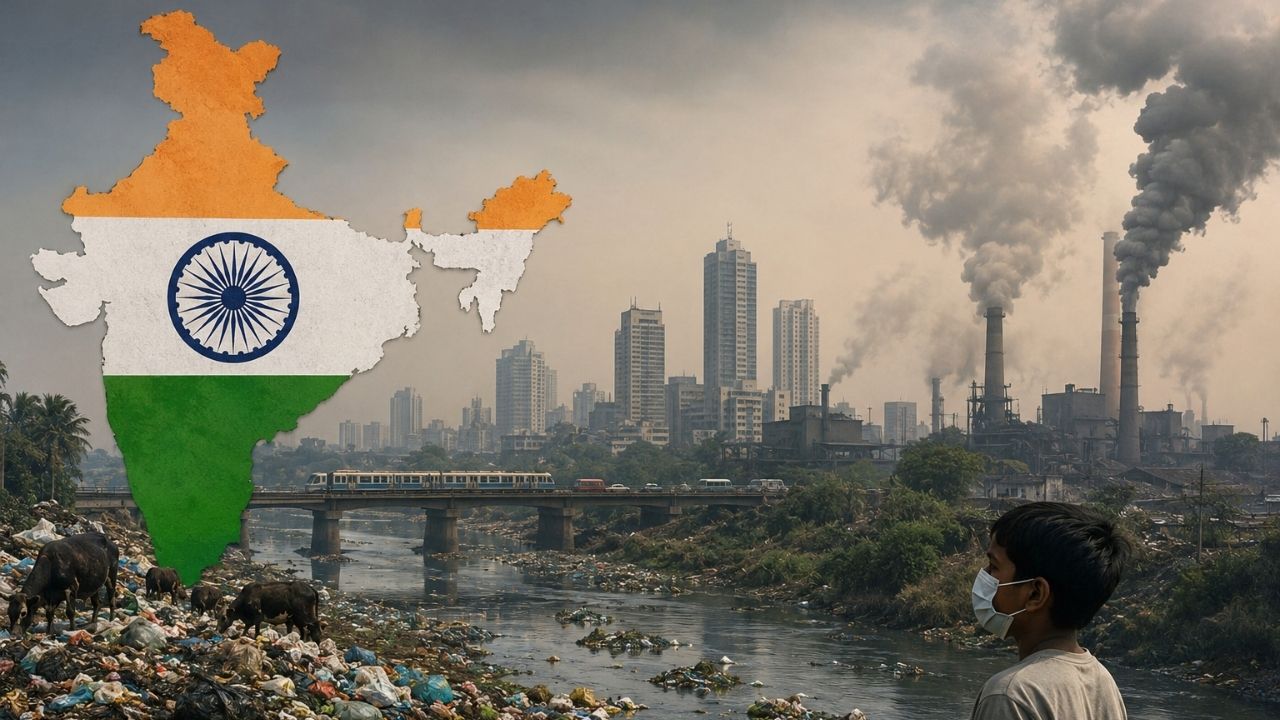 Environment Report : पर्यावरणाच्या बाबतीत भारताची स्थिती चिंताजनक; १७७ देशांत १७६वा क्रमांक