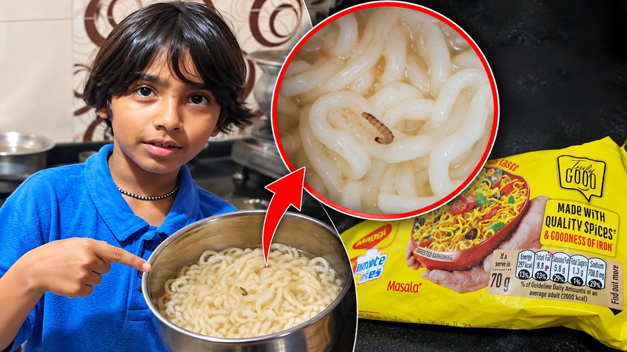 Kalyan Maggi News: ईईईई…मॅगी खाण्यापूर्वीच दिसल्या आळ्या; पॅकेटची एक्सपायरी 2027, FDAच्या कारवाईदरम्यान कल्याणमधील प्रकाराने खळबळ