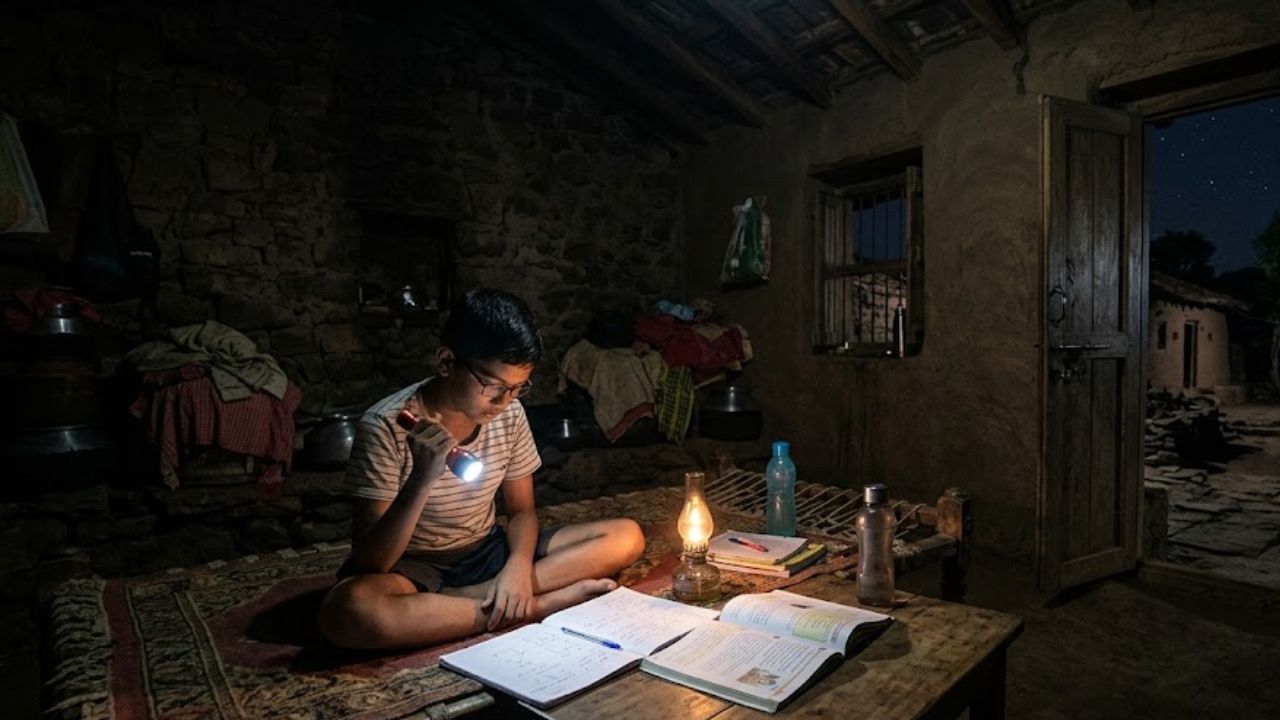 Purandar Load Shedding: पुरंदरच्या वाड्या-वस्त्यांवर अंधाराचे साम्राज्य! ‘इमर्जन्सी’ लोडशेडिंगमुळे टॉर्चच्या उजेडात अभ्यास