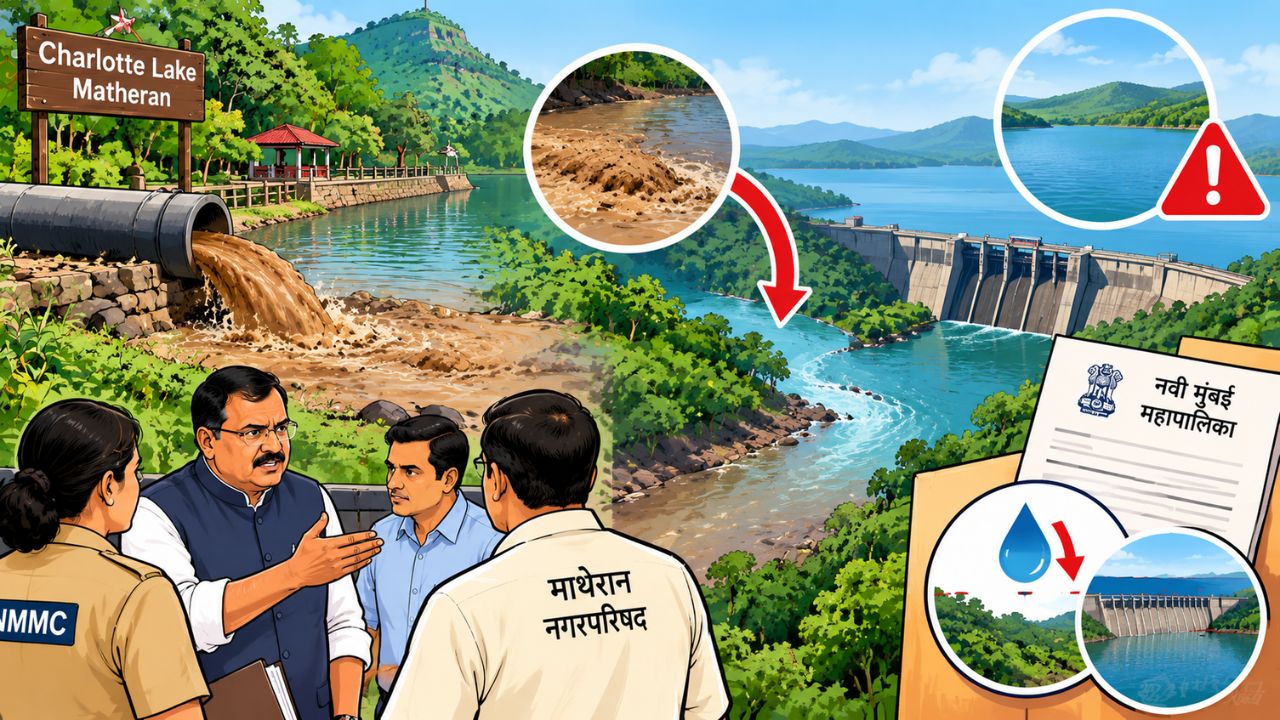Raigad News: शार्लोट लेकचा गाळ नदीत सोडल्याने खळबळ! मोरबे धरणाच्या जलसाठ्याला धोका? नवी मुंबई महापालिका संतापली