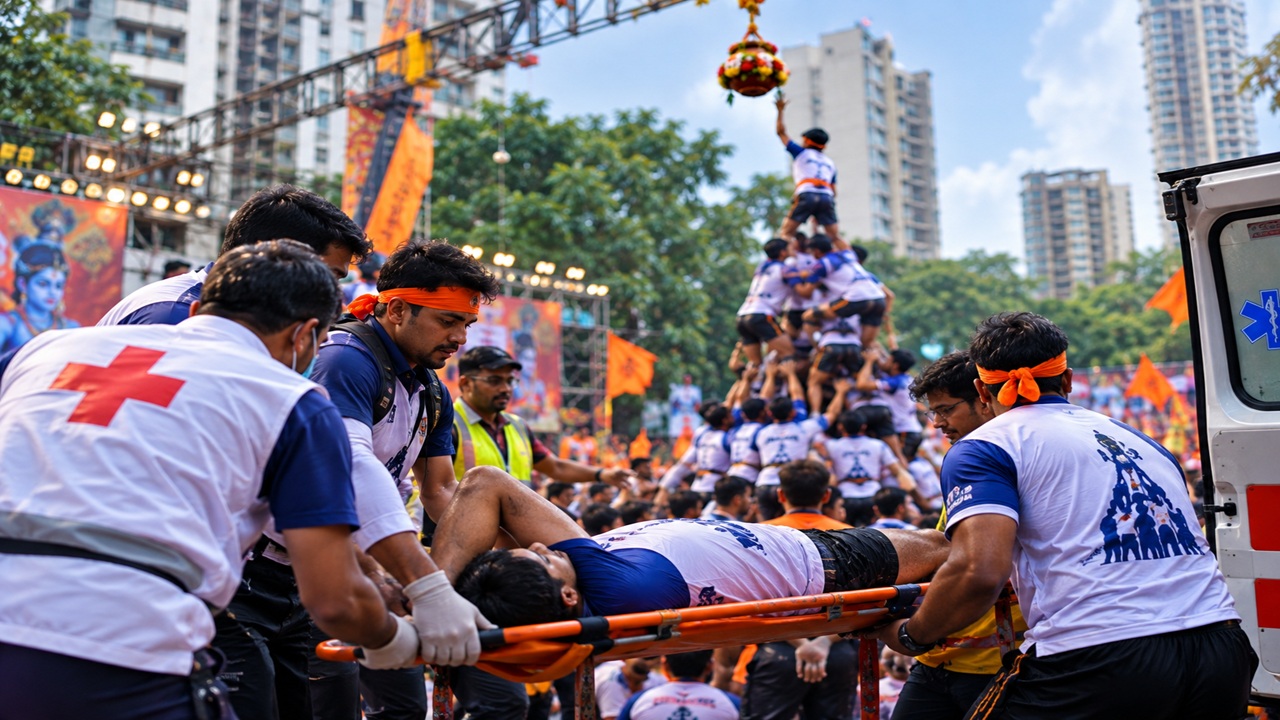Mumbai Dahi Handi 2026: दहीहंडीच्या जल्लोषात अपघातांची नोंद; मुंबईत 22 गोविंदा जखमी, एकावर उपचार सुरू