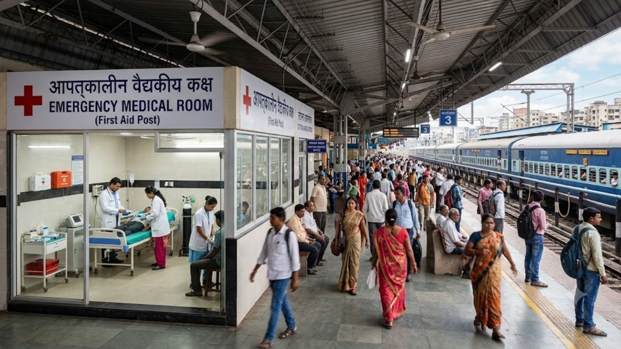 Mumbai Local: प्रवाशांसाठी मोठी बातमी! मध्य रेल्वेच्या ४३ स्थानकांवर सुरू होणार आपत्कालीन वैद्यकीय कक्ष