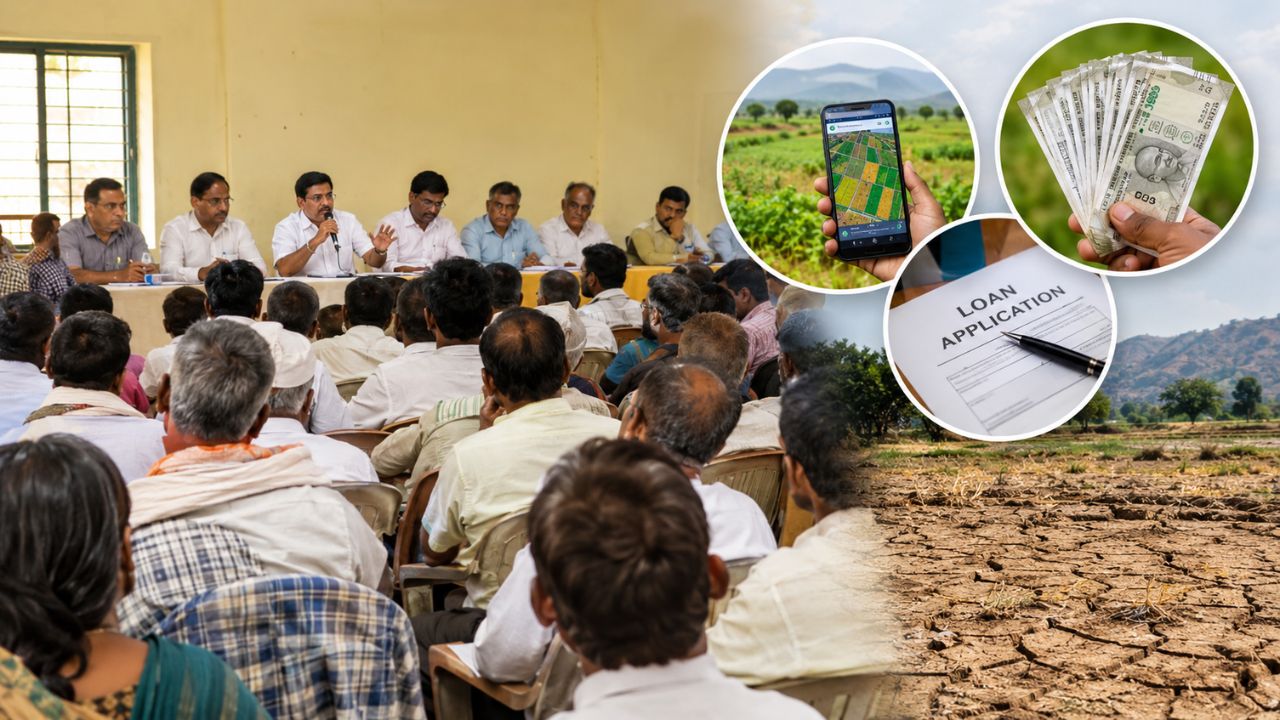 Raigad News: अजेंडा, कर्जमाफी अन् ई-पीक पाहणीवरून शेतकरी आक्रमक;  दुष्काळाच्या मागणीसाठी तहसीलदारांना निवेदन