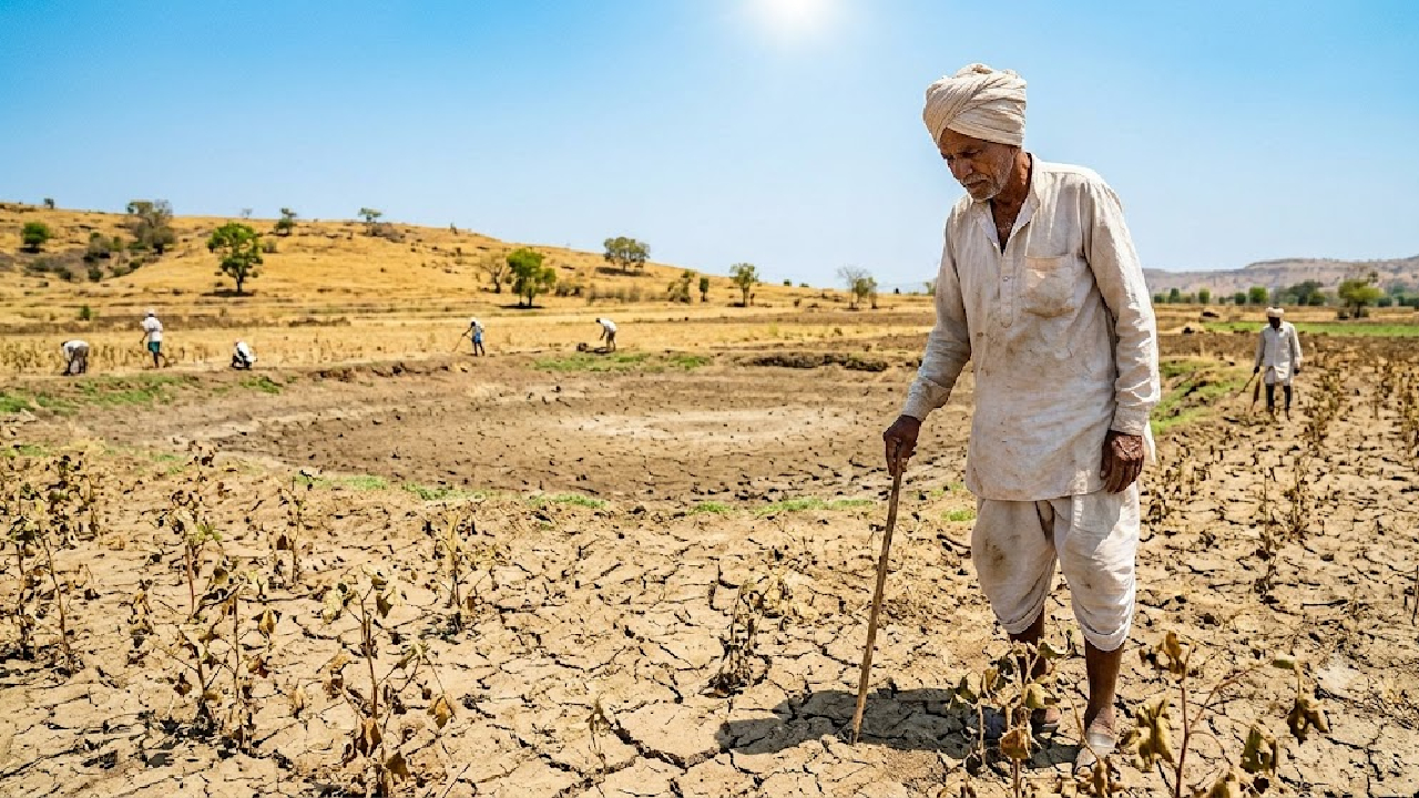 पाऊस गायब, कडक ऊन अन् सुकलेली पिके; धाराशिवमध्ये सप्टेंबर महिन्यातच उन्हाळ्यासारखी परिस्थिती