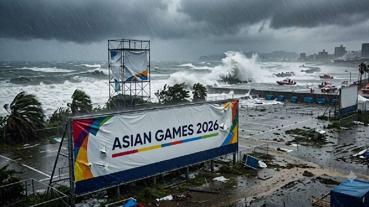 भलं मोठं संकट! Asian Games ला ‘या’ चक्रीवादळाचा रेड अलर्ट; ‘इतक्या’ वेगाने जपानवर धडकणार