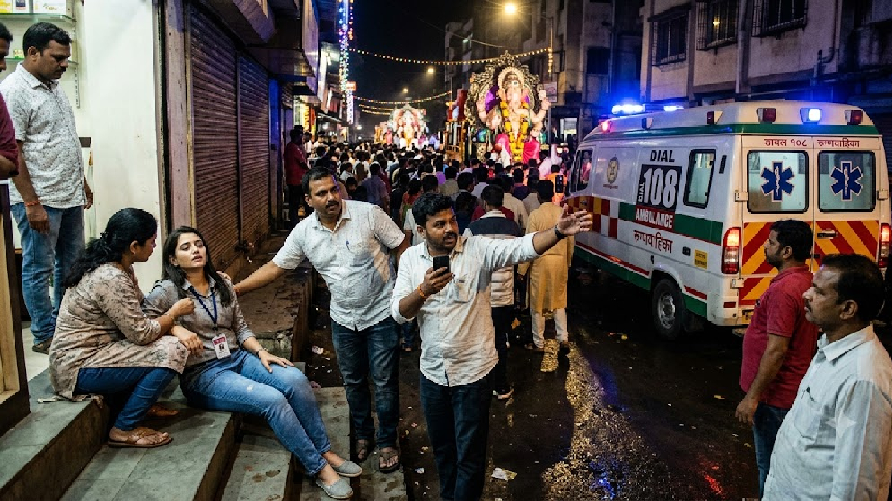 Pune: गणेश विसर्जनात ‘१०८’ची आपत्कालीन सेवा कुठे अडकली? महिला पत्रकारासाठी रुग्णवाहिका मिळवताना धावपळ