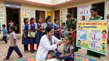 महाराष्ट्रातील बालकांच्या आरोग्याचा ‘रिअ‍ॅलिटी चेक’! ९४ लाखांची तपासणी, ६.५८ लाख मुलांमध्ये आरोग्य समस्या