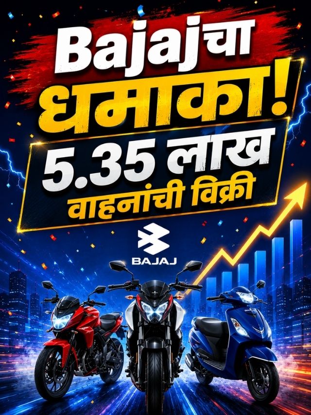 Bajaj Autoचा धमाका! 5.35 लाख वाहनांची विक्री, Exportsने रचला नवा विक्रम
