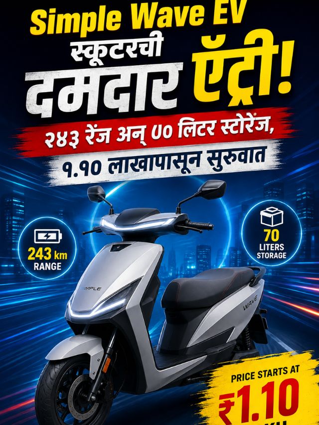 1.10 लाखात 243km रेंज! Simple Wave EV ठरणार गेमचेंजर?