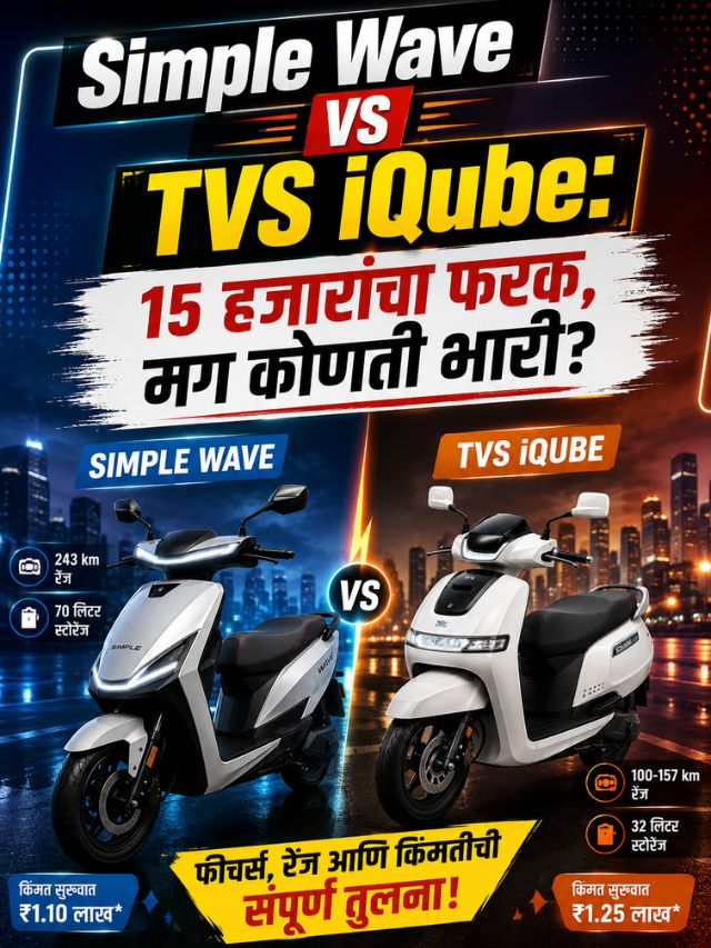 Simple Wave vs TVS iQube: 15 हजारांचा फरक, मग कोणती EV Scooter भारी?