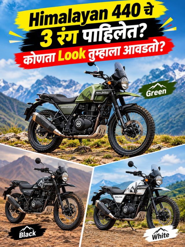 Brown, Black की White? Himalayan 440 चा कोणता रंग भारी?