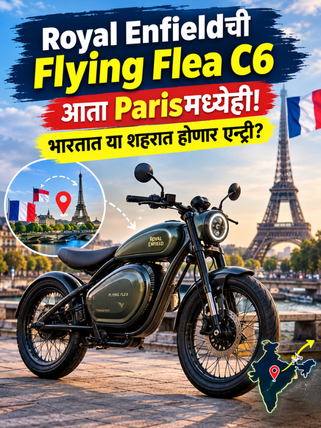 Royal Enfieldची Flying Flea C6 आता Parisमध्येही! भारतात या शहरात होणार एन्ट्री?