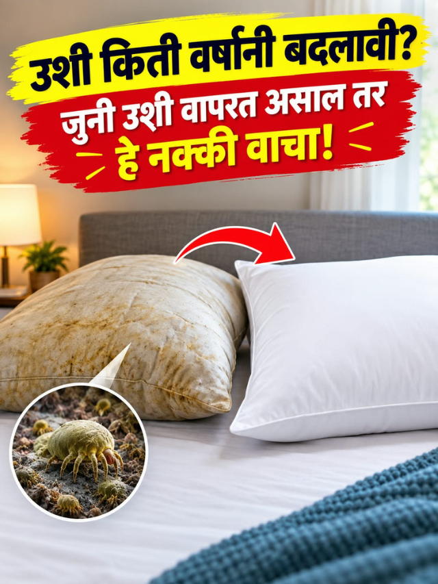 उशी किती वर्षांनी बदलावी? जुनी उशी वापरत असाल तर हे नक्की वाचा!