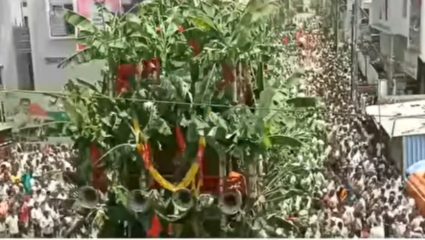 Tasgaon Ganpati Rathotsav: तासगावच्या गणरायाचा २८७ वा रथोत्सव; पारंपरिक जल्लोषात निघाला भव्य रथ