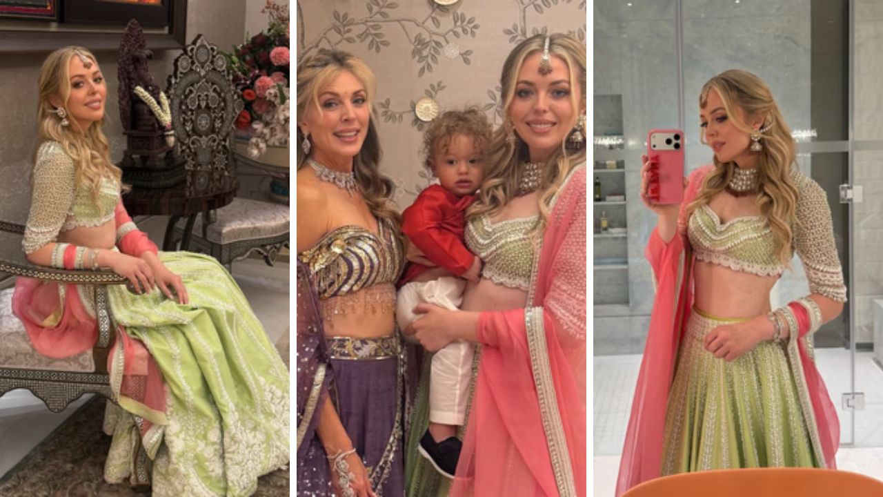 Tiffany Trump: टिफनी ट्रम्पचा भारतीय अंदाज पाहिलात का? अंबानींच्या गणपती उत्सवातील फोटो तुफान व्हायरल