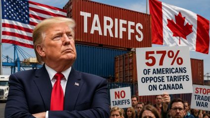 Trump Tariff : कॅनडावरील टॅरिफला अमेरिकेतच विरोध; ५७% नागरिक नाराज