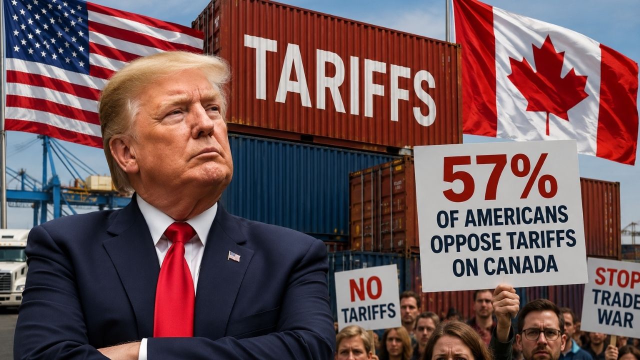 Trump Tariff : कॅनडावरील टॅरिफला अमेरिकेतच विरोध; ५७% नागरिक नाराज