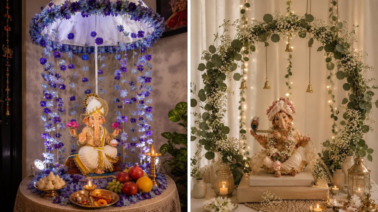 झगमगत्या लाईटचे डेकोरेशन हवे असल्यास ही आयडिया अतिशय भन्नाट आहे. यासाठी रंगीत फुले आणि वेगवेगळ्या लाईटिंगची आवश्यकता आहे. 