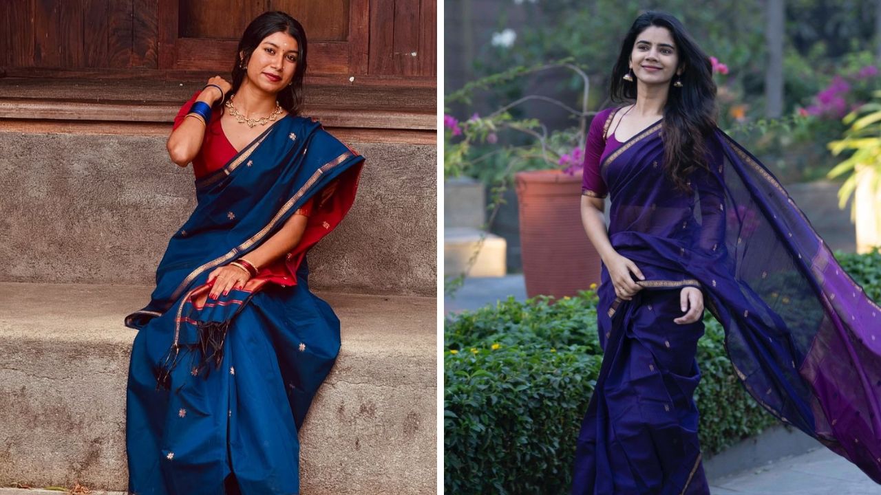 सोशल मीडियावर माहेश्वरी साडीचा मोठा ट्रेंड वाढला आहे. बारीक काठ आणि साडीच्या आतील नक्षीकामामुळे पुन्हा एकदा नव्याने साडीने मोठी मागणी वाढली आहे.