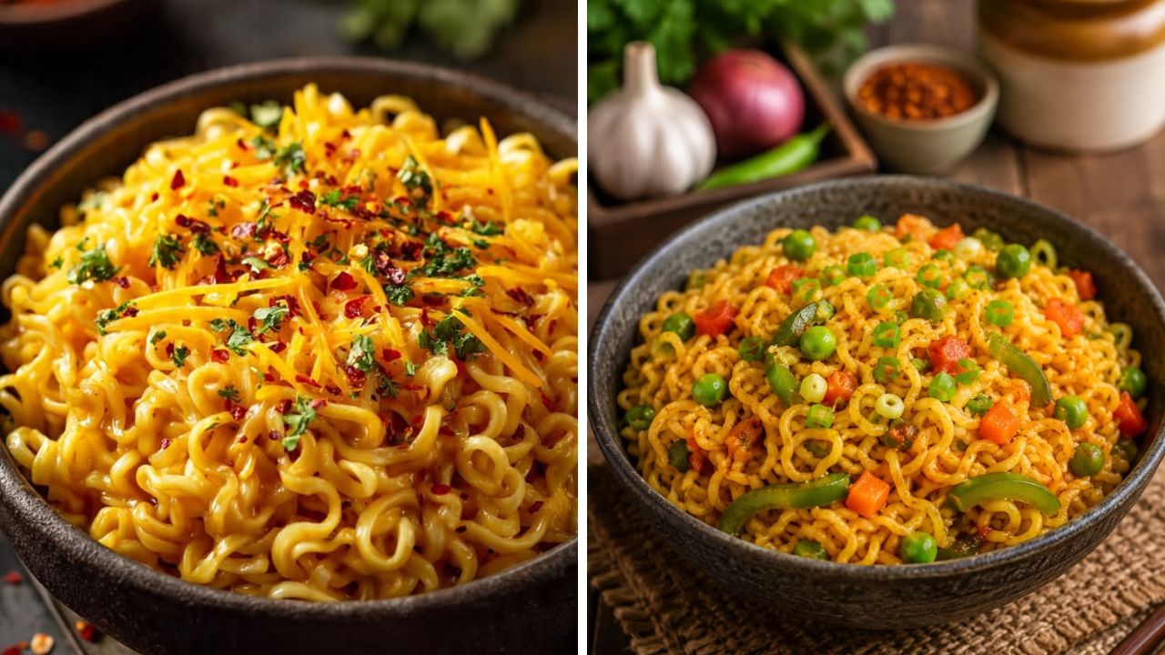 Food Recipe: संध्याकाळच्या वेळी भूक लागल्यास काय बनवावं सुचत नाही? १० मिनिटांमध्ये झटपट बनवा चमचमीत मसाला मॅगी