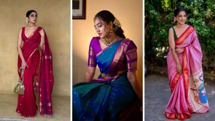 मॉडर्न कपड्यांपेक्षा सोशल मीडियावर ‘या’ साड्यांची मोठी क्रेझ, पहा स्टायलिश साड्यांचे भन्नाट कलेक्शन