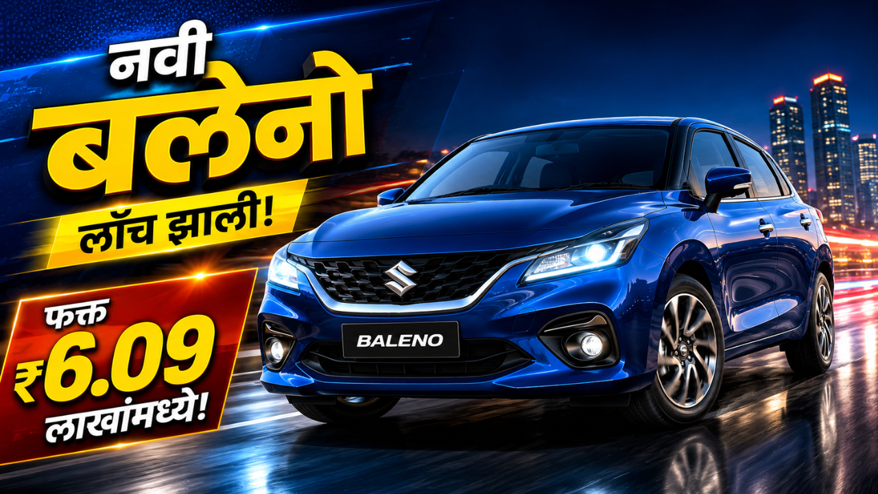 Maruti Suzuki New Baleno Launched: सुझुकीची नवी बलेनो ६.०९ लाखांमध्ये लाँच; पाहा फीचर्स आणि बरंच काही