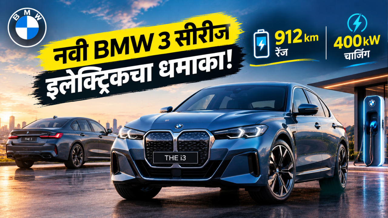 BMWची इलेक्ट्रिक 3 सीरीज आली! 912 km रेंजसह i3 ने EV मार्केटमध्ये उडवला धुरळा!