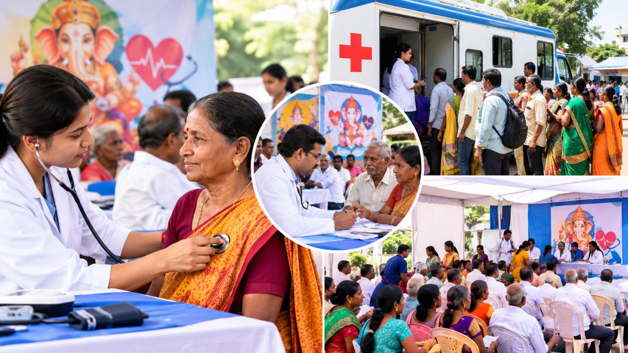 Mumbai News: ‘श्रीगणेशा आरोग्याचा’ उपक्रमाला राज्यभर उत्स्फूर्त प्रतिसाद; ५३ हजार शिबिरांचे आयोजन