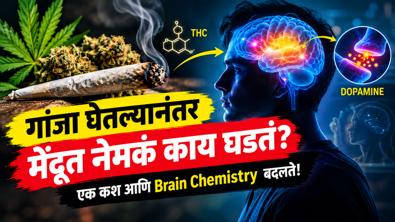 गांजा, चरस की अफू? नशा नेमका मेंदूशी काय खेळतो? ‘हाय’ वाल्या किकचा मेंदूतील डोपामिन आणि रिवॉर्ड सिस्टीमवर काय परिणाम होतो?