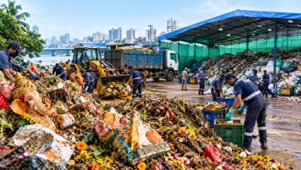 Mumbai News: २,७५४ मेट्रिक टन विसर्जनोत्तर साहित्याचे संकलन! मुलुंड येथील तात्पुरत्या केंद्रात साठवणूक