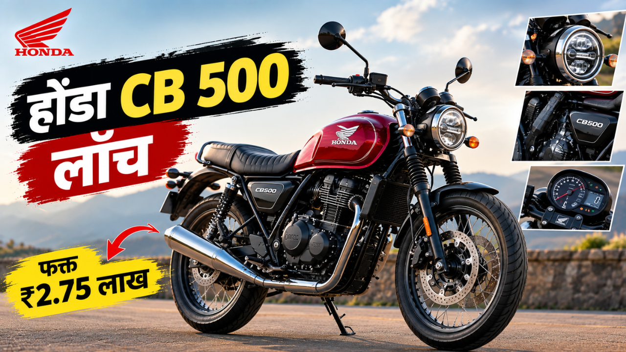Honda CB 500 भारतात लॉन्च! 501 cc इंजिनसह मिळतील प्रीमियम फीचर्स; पाहा अजून काय आहे खास