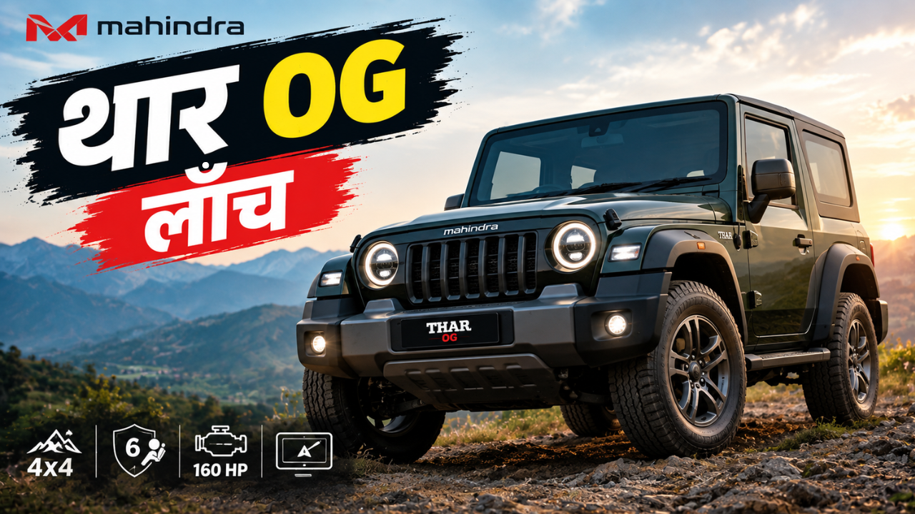 Mahindra Thar OG भारतात लॉन्च; किंमत Rs. 10.32 लाखांपासून सुरु! पाहा फीचर्स आणि इंटेरियर