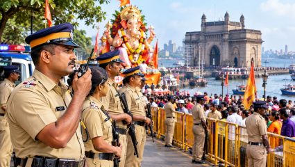 Mumbai News: गणपती उत्सवासाठी मुंबई पोलिस दल झाले सज्ज! २५ हजारांहून अधिक अधिकारी-कर्मचारी बंदोबस्तासाठी राहणार तैनात